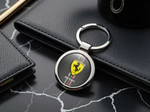 Ferrari Custom Key Rings Logo Durable Metal Build